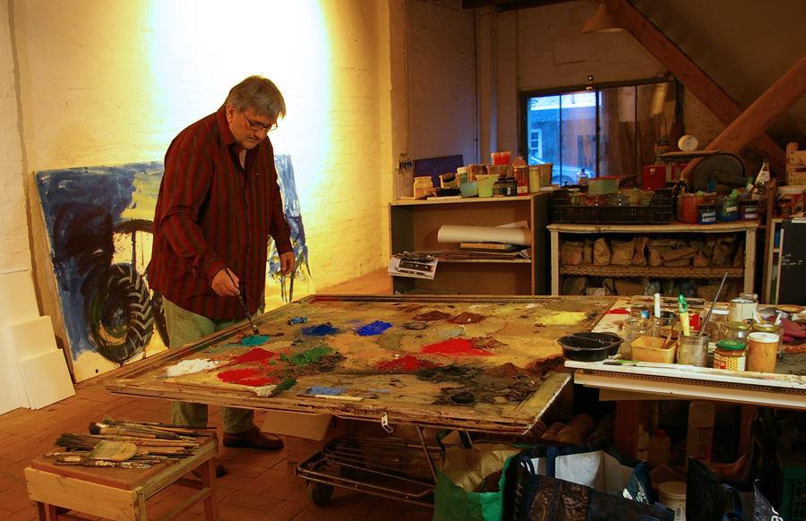 Fred Jorczyk im Atelier